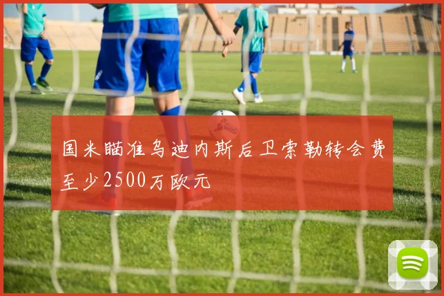 国米瞄准乌迪内斯后卫索勒转会费至少2500万欧元
